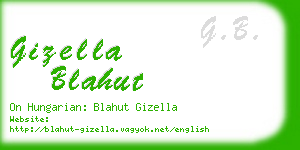 gizella blahut business card